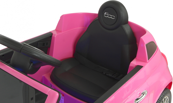 Coche Electrico Infantil Fiat 500 Fucsia 12v